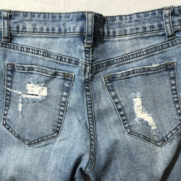 Twelve Ontwelfth Jeans Bootcut Flare Women Sz 26 Distress Western Cowboy Hippie - Picture 4 of 12